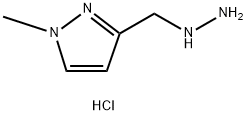 (1-methylpyrazol-3-yl)methylhydrazine dihydrochloride Struktur