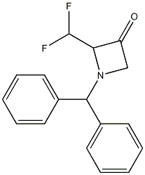 2-(difluoromethyl)-1-(diphenylmethyl)azetidin-3-one Struktur