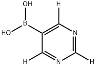 (pyrimidin-5-yl-d3)boronic acid Struktur