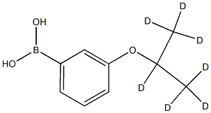 (3-((propan-2-yl-d7)oxy)phenyl)boronic acid Struktur