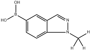 (1-(methyl-d3)-1H-indazol-5-yl)boronic acid Struktur