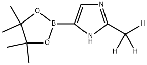 2-(methyl-d3)-4-(4,4,5,5-tetramethyl-1,3,2-dioxaborolan-2-yl)-1H-imidazole Struktur