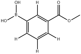 (3-(methoxycarbonyl)phenyl-2,4,5,6-d4)boronic acid Struktur