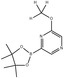 2-(methoxy-d3)-6-(4,4,5,5-tetramethyl-1,3,2-dioxaborolan-2-yl)pyrazine Struktur