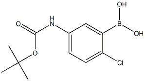 5-BOC-Amino-2-chlorophenylboronic acid Struktur