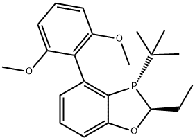 (2S,3S)-3-(tert-butyl)-4-(2,6-dimethoxyphenyl)-2-ethyl-2,3-dihydrobenzo[d][1,3]oxaphosphole Struktur