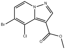 methyl 5-bromo-4-chloropyrazolo[1,5-a]pyridine-3-carboxylate Struktur