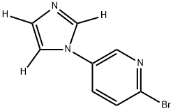 2-bromo-5-(1H-imidazol-1-yl-d3)pyridine Struktur