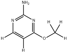 4-(methoxy-d3)pyrimidin-5,6-d2-2-amine Struktur