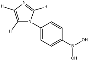 (4-(1H-imidazol-1-yl-d3)phenyl)boronic acid Struktur