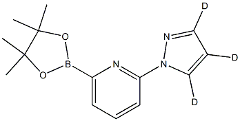 2-(1H-pyrazol-1-yl-d3)-6-(4,4,5,5-tetramethyl-1,3,2-dioxaborolan-2-yl)pyridine Struktur