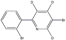 5-bromo-2-(2-bromophenyl)pyridine-3,4,6-d3 Struktur