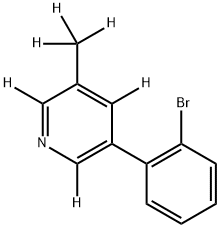 3-(2-bromophenyl)-5-(methyl-d3)pyridine-2,4,6-d3 Struktur