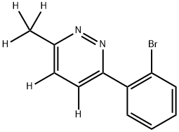 3-(2-bromophenyl)-6-(methyl-d3)pyridazine-4,5-d2 Struktur