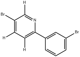 5-bromo-2-(3-bromophenyl)pyridine-3,4,6-d3 Struktur