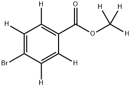 methyl-d3 4-bromobenzoate-2,3,5,6-d4 Struktur