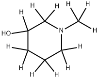 1-(methyl-d3)piperidin-2,2,3,4,4,5,5,6,6-d9-3-ol Struktur