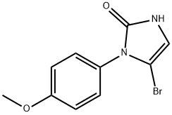 5-bromo-1-(4-methoxyphenyl)-1,3-dihydro-2H-imidazol-2-one Struktur