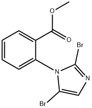 methyl 2-(2,5-dibromo-1H-imidazol-1-yl)benzoate Struktur