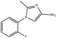 1-(2-fluorophenyl)-2-methyl-1H-imidazol-4-amine Struktur