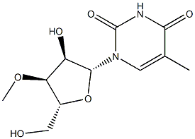 3'-O-Methyl-5-methyluridine Struktur