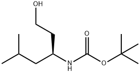 Boc-(S)-3-amino-5-methylhexan-1-ol Struktur