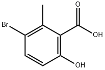 Benzoic acid, 3-bromo-6-hydroxy-2-methyl- Struktur