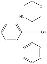 Morpholin-3-yldiphenylmethanol Struktur