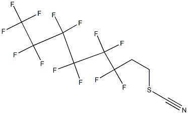 Thiocyanic acid, 3,3,4,4,5,5,6,6,7,7,8,8,8-tridecafluorooctyl ester Struktur