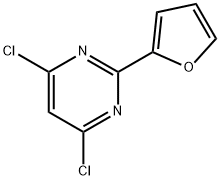 4,6-Dichloro-2-(2-furyl)pyrimidine Struktur