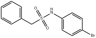 N-(4-bromophenyl)-1-phenylmethanesulfonamide Struktur