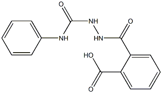 2-{[2-(anilinocarbonyl)hydrazino]carbonyl}benzoic acid Struktur