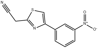 [4-(3-nitrophenyl)-1,3-thiazol-2-yl]acetonitrile Struktur