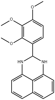 2-(2,3,4-trimethoxyphenyl)-2,3-dihydro-1H-perimidine Struktur