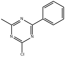 2-Chloro-4-methyl-6-phenyl-1,3,5-triazine Struktur