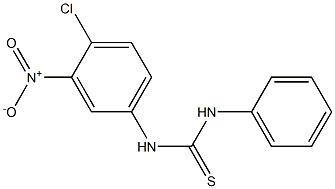 N-(4-chloro-3-nitrophenyl)-N'-phenylthiourea Struktur