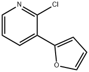 2-Chloro-3-(2-furyl)pyridine Struktur