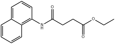 ethyl 4-(1-naphthylamino)-4-oxobutanoate Struktur