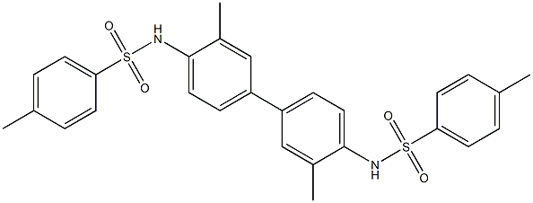 N-(3,3'-dimethyl-4'-{[(4-methylphenyl)sulfonyl]amino}[1,1'-biphenyl]-4-yl)-4-methylbenzenesulfonamide Struktur