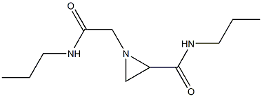 1-[2-oxo-2-(propylamino)ethyl]-N-propyl-2-aziridinecarboxamide Struktur