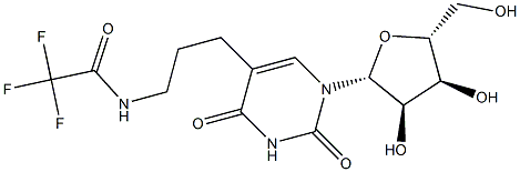 5-[3-[(Trifluoroacetyl)amino]propyl]uridine Struktur