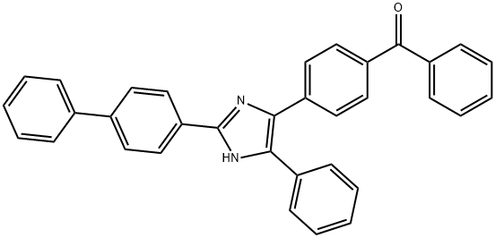 [4-(2-[1,1'-biphenyl]-4-yl-4-phenyl-1H-imidazol-5-yl)phenyl](phenyl)methanone Struktur