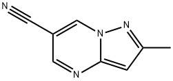 Pyrazolo[1,5-a]pyrimidine-6-carbonitrile, 2-methyl- Struktur