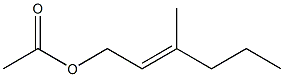 (2E)-3-methylhex-2-en-1-yl acetate Struktur