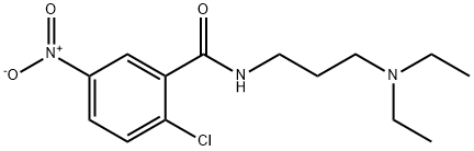 2-chloro-N-[3-(diethylamino)propyl]-5-nitrobenzamide Struktur