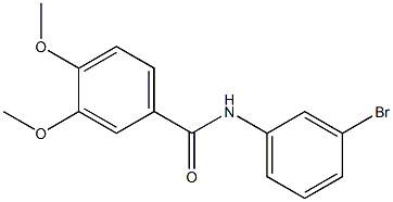 N-(3-bromophenyl)-3,4-dimethoxybenzamide Struktur