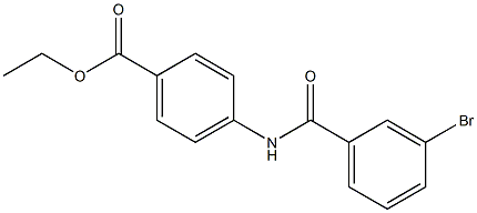 ethyl 4-[(3-bromobenzoyl)amino]benzoate Struktur