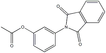 3-(1,3-dioxo-1,3-dihydro-2H-isoindol-2-yl)phenyl acetate Struktur