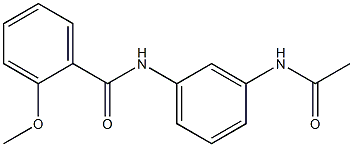 N-[3-(acetylamino)phenyl]-2-methoxybenzamide Struktur