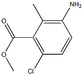 methyl 3-amino-6-chloro-2-methylbenzoate Struktur